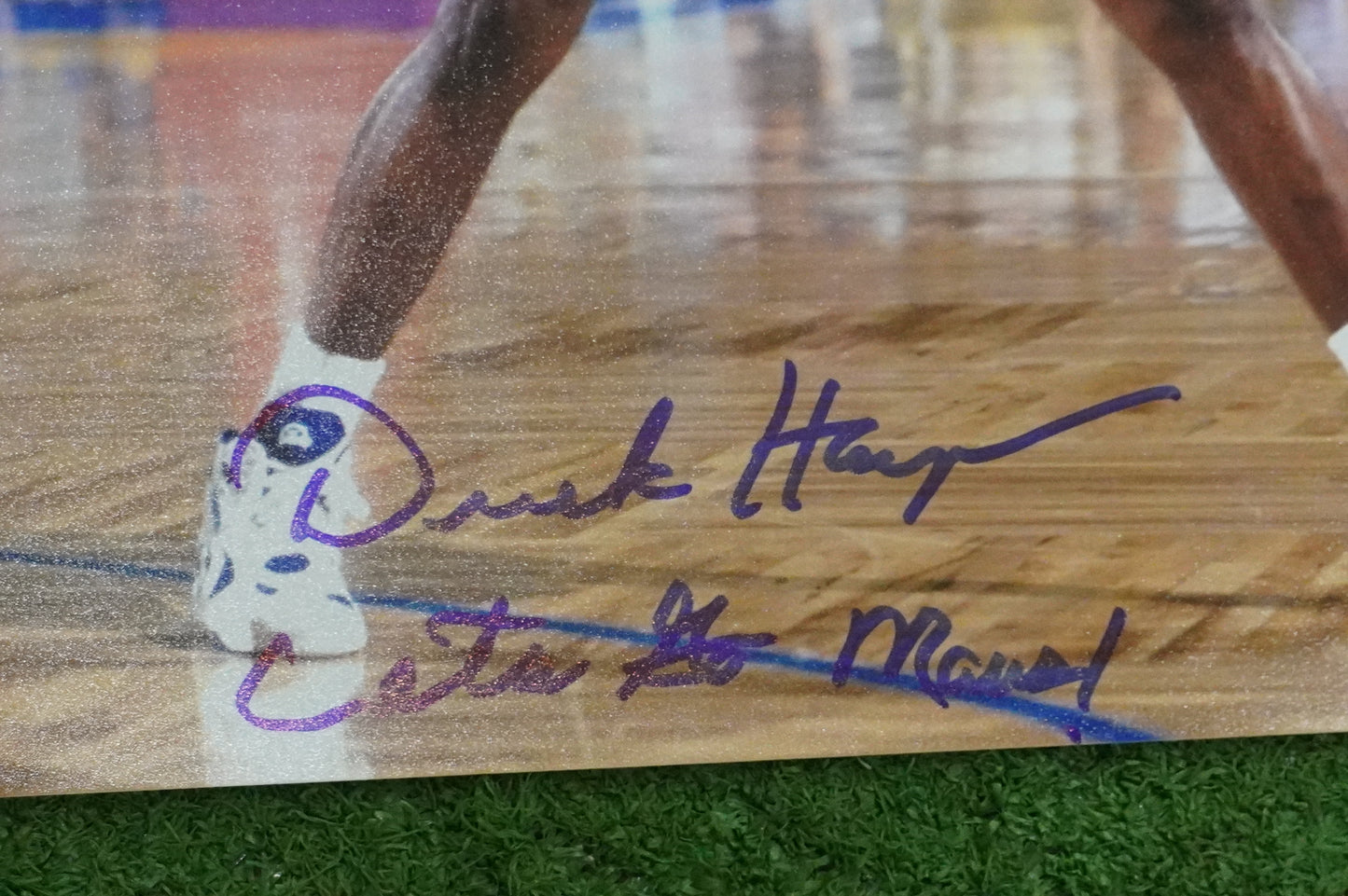 DEREK HARPER DALLAS MAVERICKS MAVS SIGNED 8x10 PHOTO w/INSC ROAD BAS