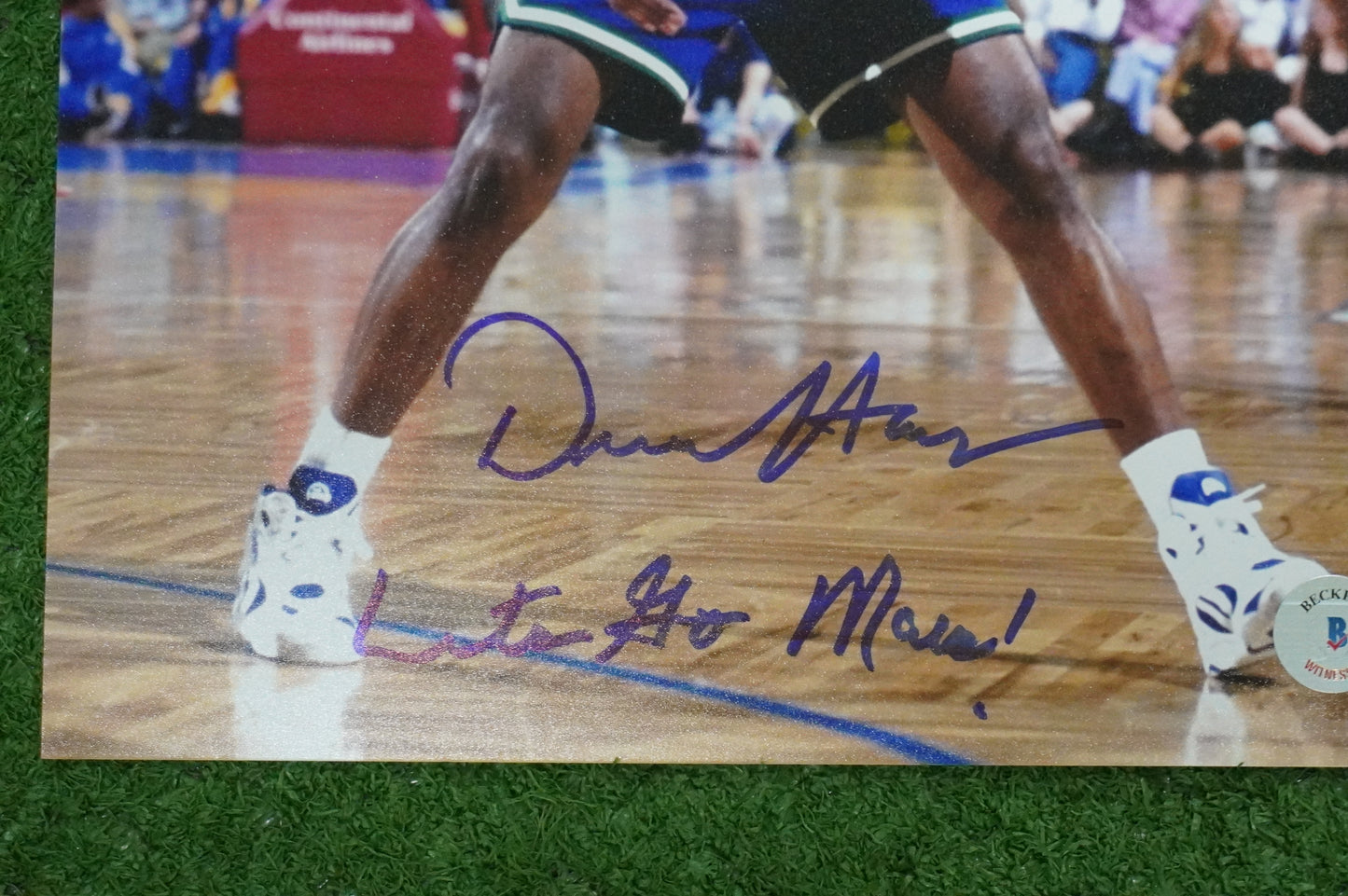 DEREK HARPER DALLAS MAVERICKS MAVS SIGNED 8x10 PHOTO w/INSC ROAD BAS