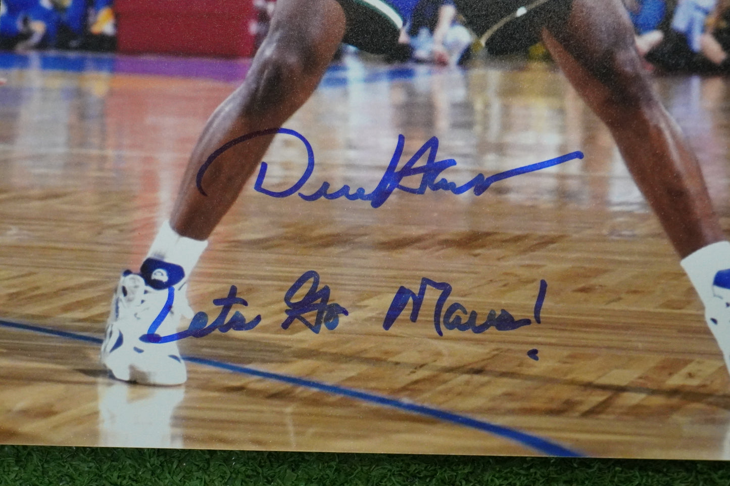 DEREK HARPER DALLAS MAVERICKS MAVS SIGNED 8x10 PHOTO w/INSC ROAD BAS