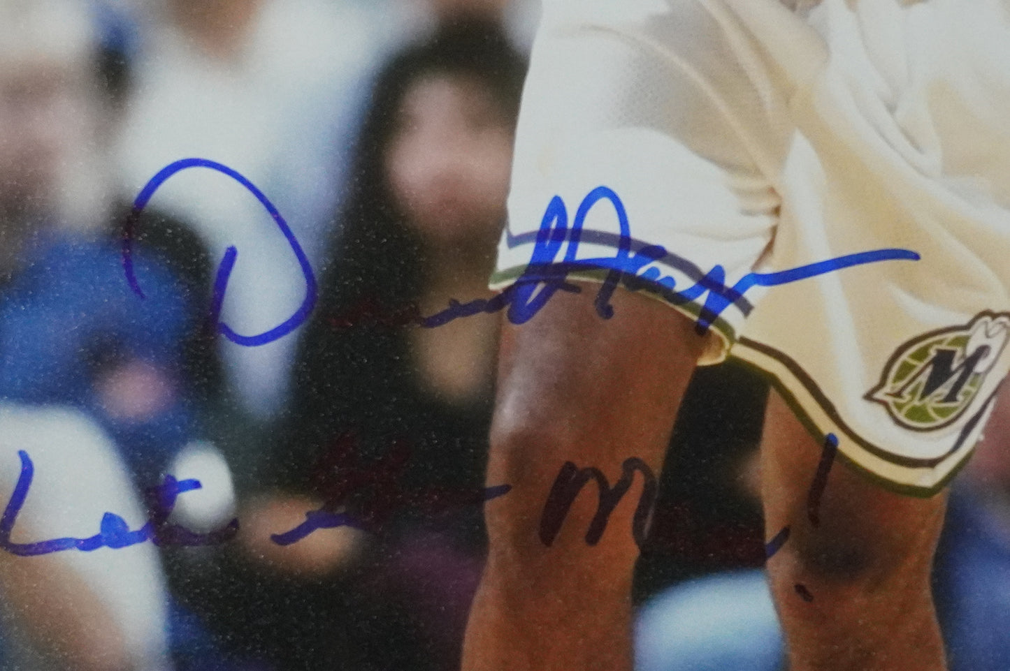 DEREK HARPER DALLAS MAVERICKS MAVS SIGNED 8x10 PHOTO w/INSC Knicks BAS COA
