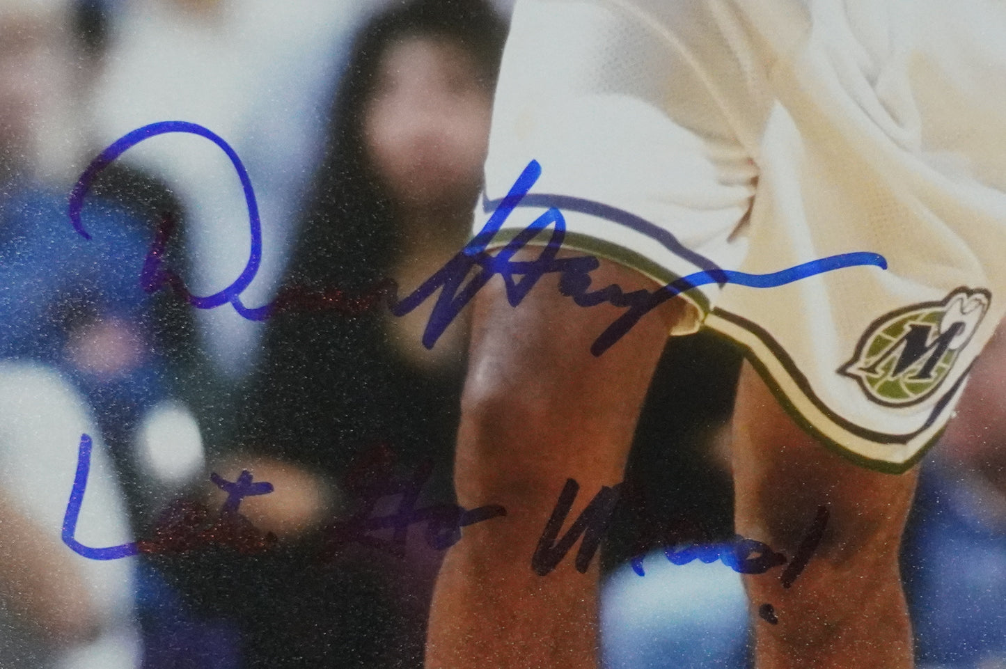 DEREK HARPER DALLAS MAVERICKS MAVS SIGNED 8x10 PHOTO w/INSC Knicks BAS COA