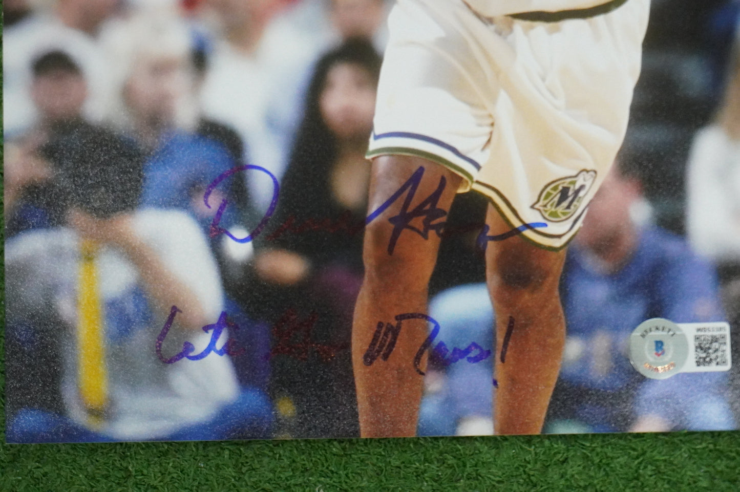 DEREK HARPER DALLAS MAVERICKS MAVS SIGNED 8x10 PHOTO w/INSC Knicks BAS COA