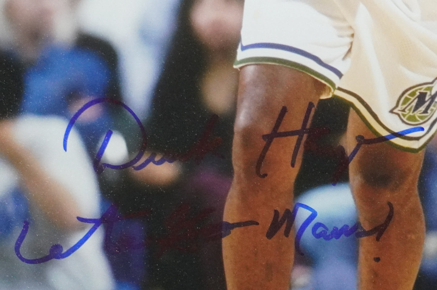 DEREK HARPER DALLAS MAVERICKS MAVS SIGNED 8x10 PHOTO w/INSC Knicks BAS COA