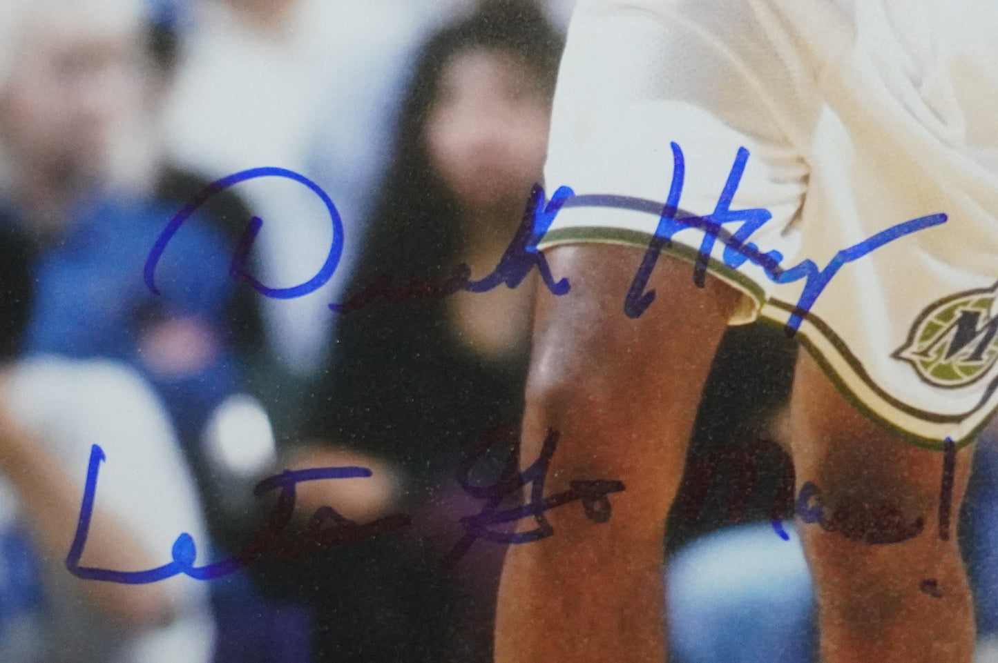 DEREK HARPER DALLAS MAVERICKS MAVS SIGNED 8x10 PHOTO w/INSC Knicks BAS COA