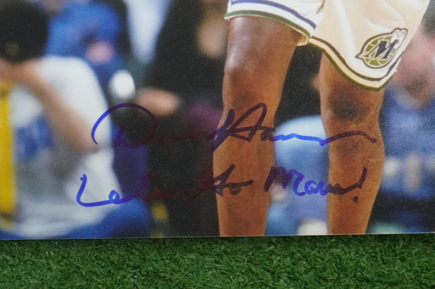 DEREK HARPER DALLAS MAVERICKS MAVS SIGNED 8x10 PHOTO w/INSC Knicks BAS COA