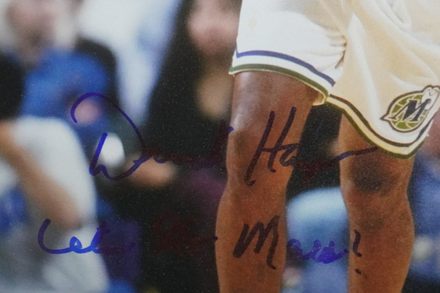 DEREK HARPER DALLAS MAVERICKS MAVS SIGNED 8x10 PHOTO w/INSC Knicks BAS COA