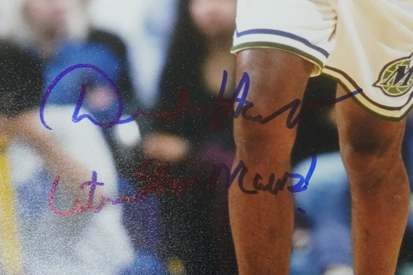 DEREK HARPER DALLAS MAVERICKS MAVS SIGNED 8x10 PHOTO w/INSC Knicks BAS COA