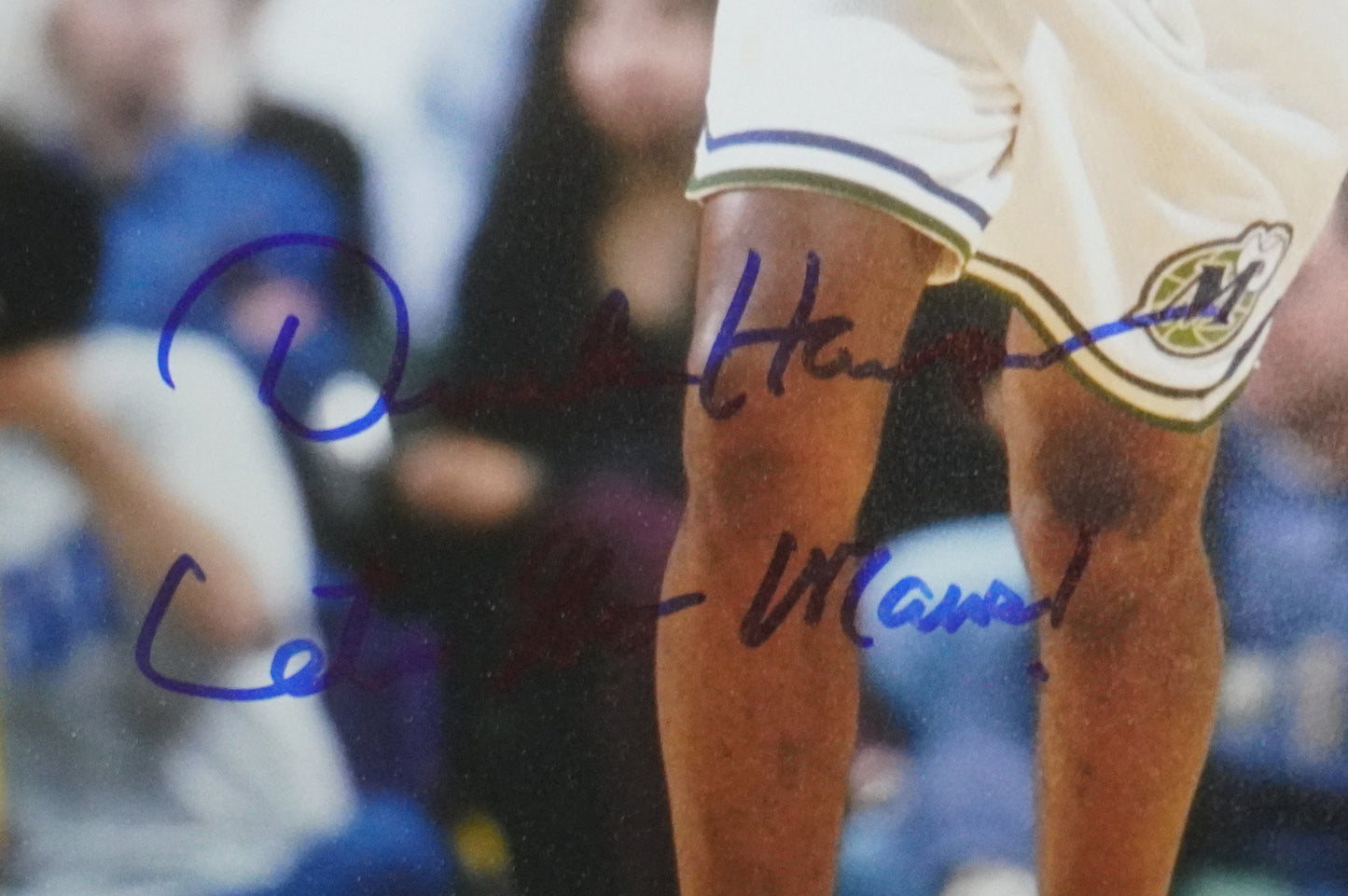 DEREK HARPER DALLAS MAVERICKS MAVS SIGNED 8x10 PHOTO w/INSC Knicks BAS COA