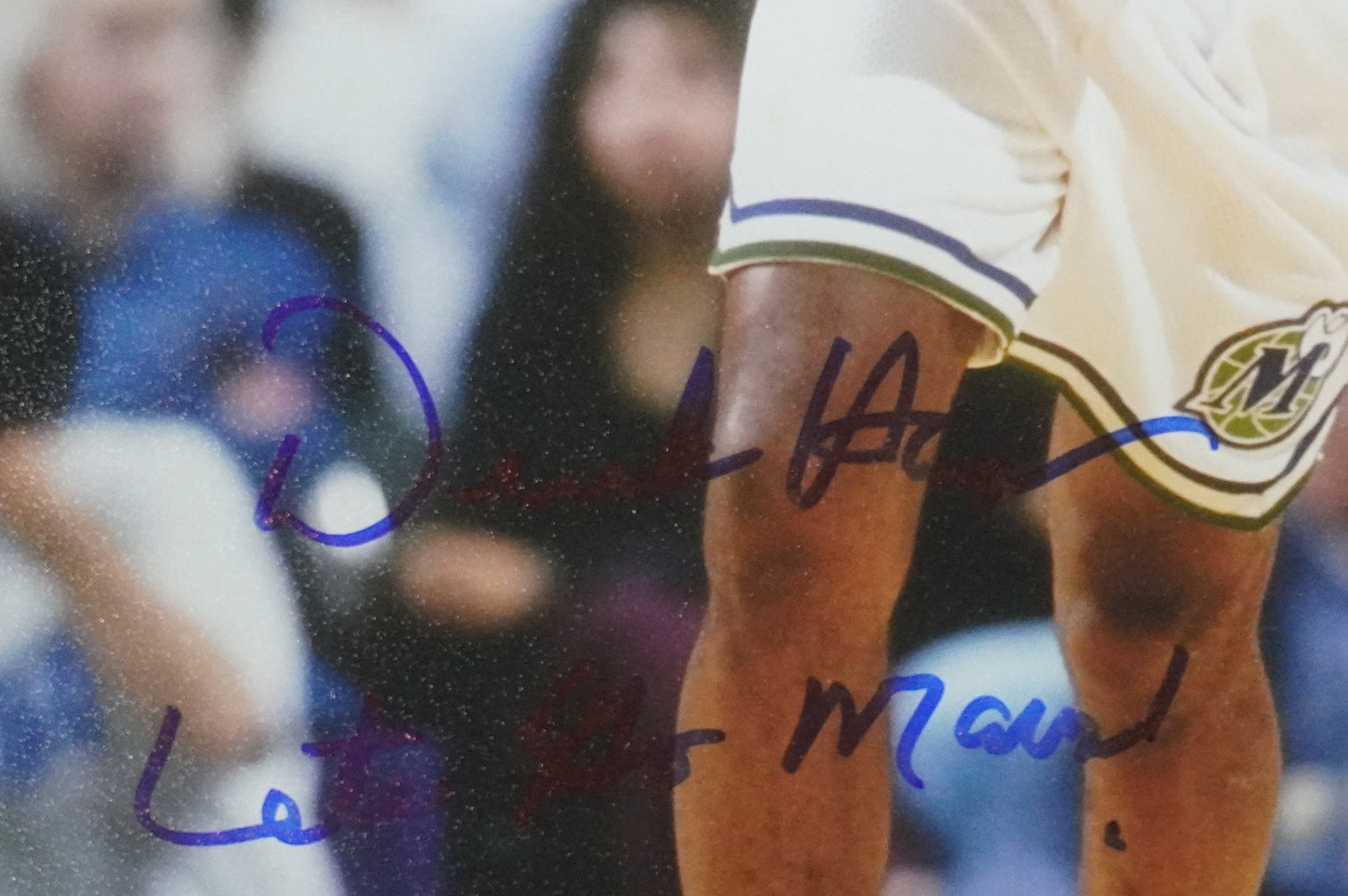 DEREK HARPER DALLAS MAVERICKS MAVS SIGNED 8x10 PHOTO w/INSC Knicks BAS COA