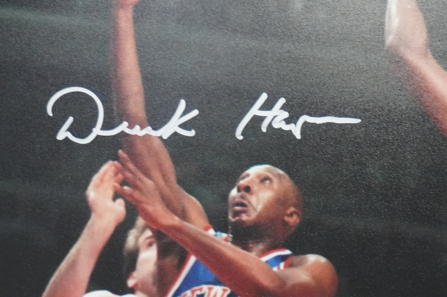 DEREK HARPER Signed 8x10 Photo NEW YORK KNICKS DALLAS MAVERICKS BAS COA