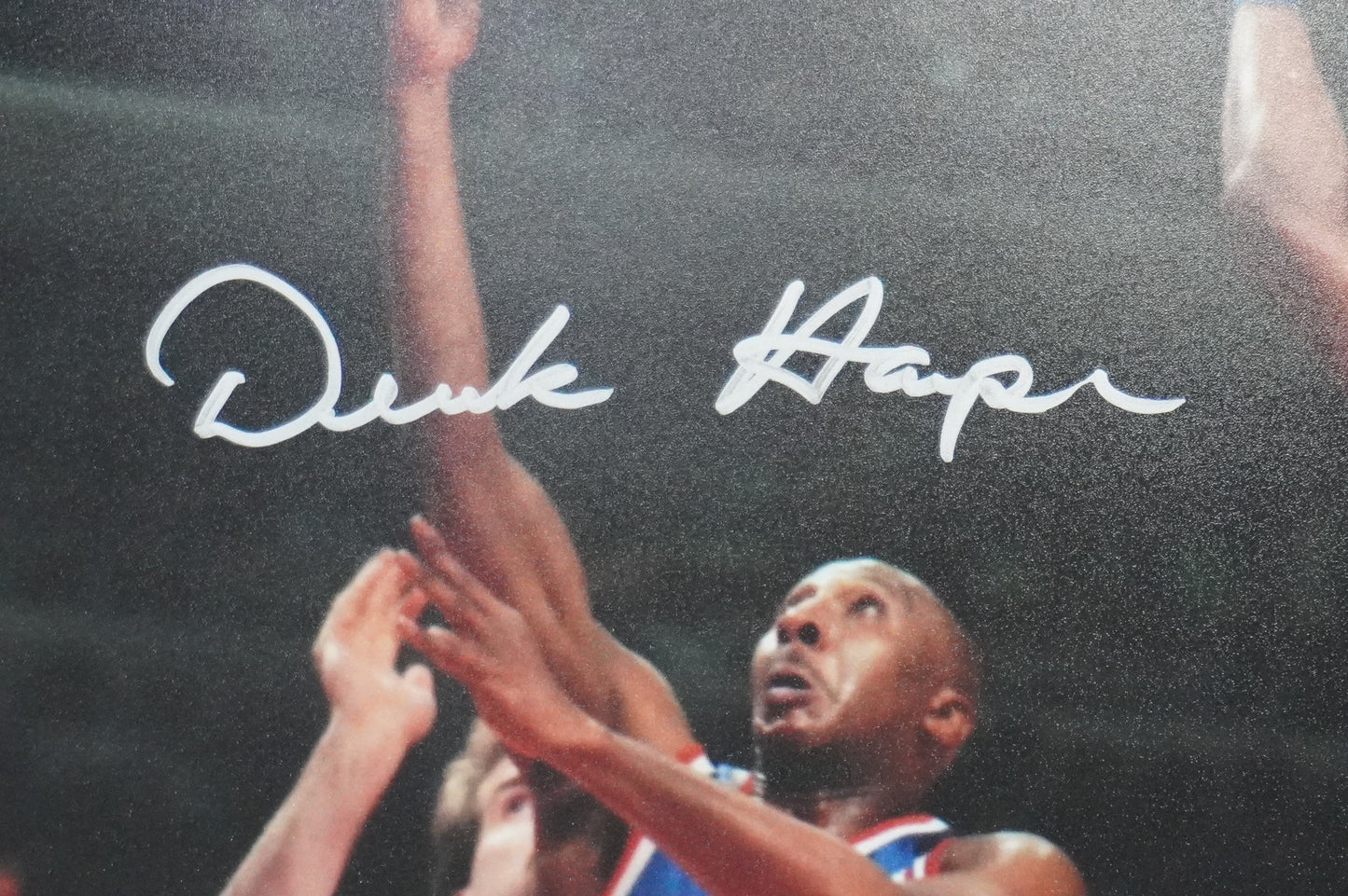 DEREK HARPER Signed 8x10 Photo NEW YORK KNICKS DALLAS MAVERICKS BAS COA