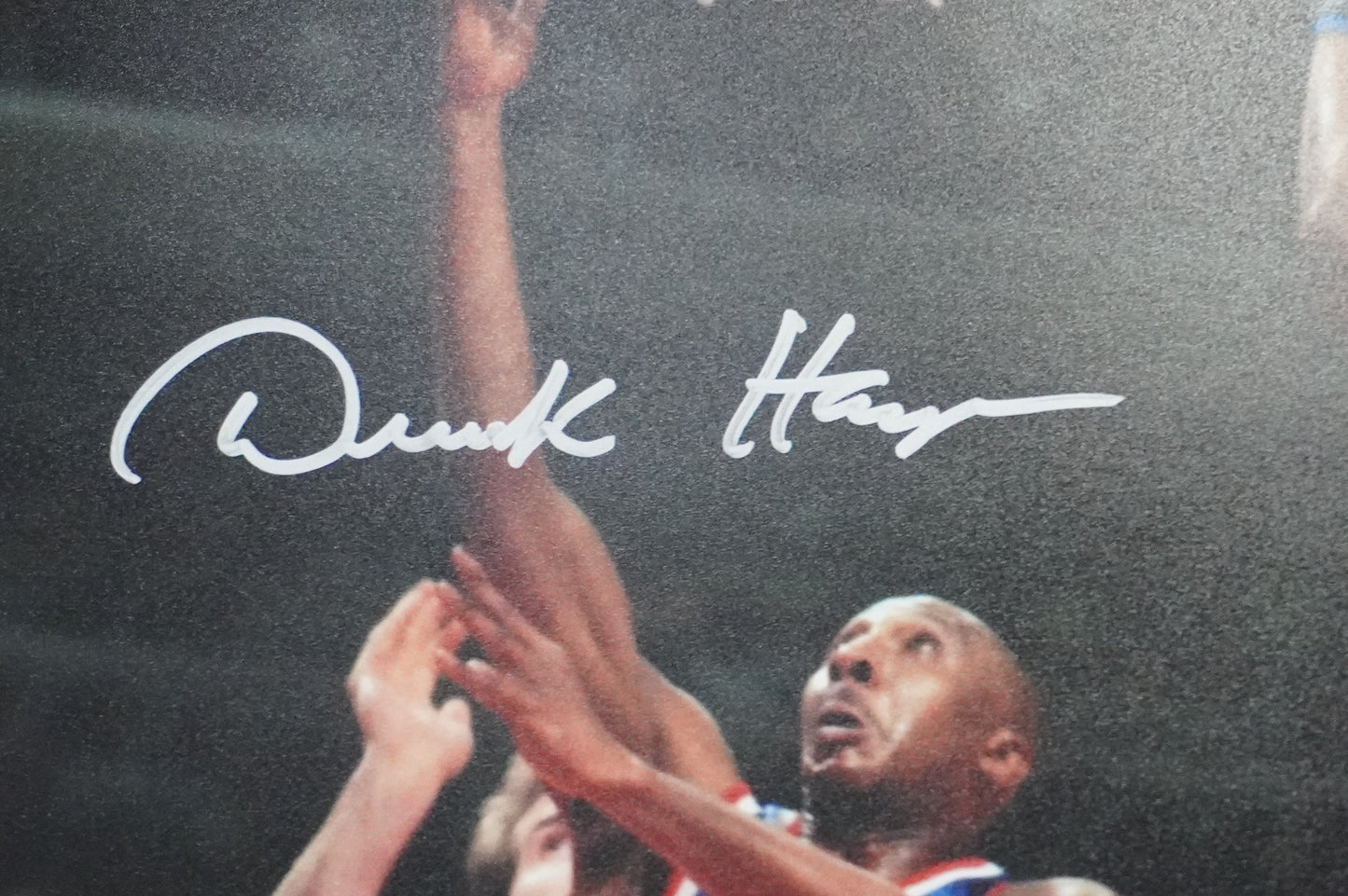 DEREK HARPER Signed 8x10 Photo NEW YORK KNICKS DALLAS MAVERICKS BAS COA