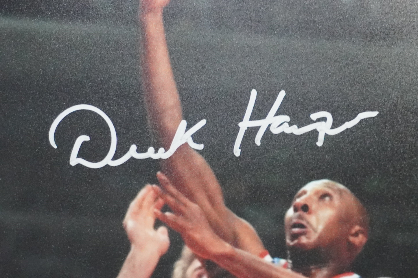 DEREK HARPER Signed 8x10 Photo NEW YORK KNICKS DALLAS MAVERICKS BAS COA