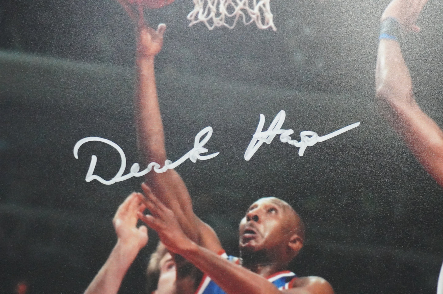 DEREK HARPER Signed 8x10 Photo NEW YORK KNICKS DALLAS MAVERICKS BAS COA
