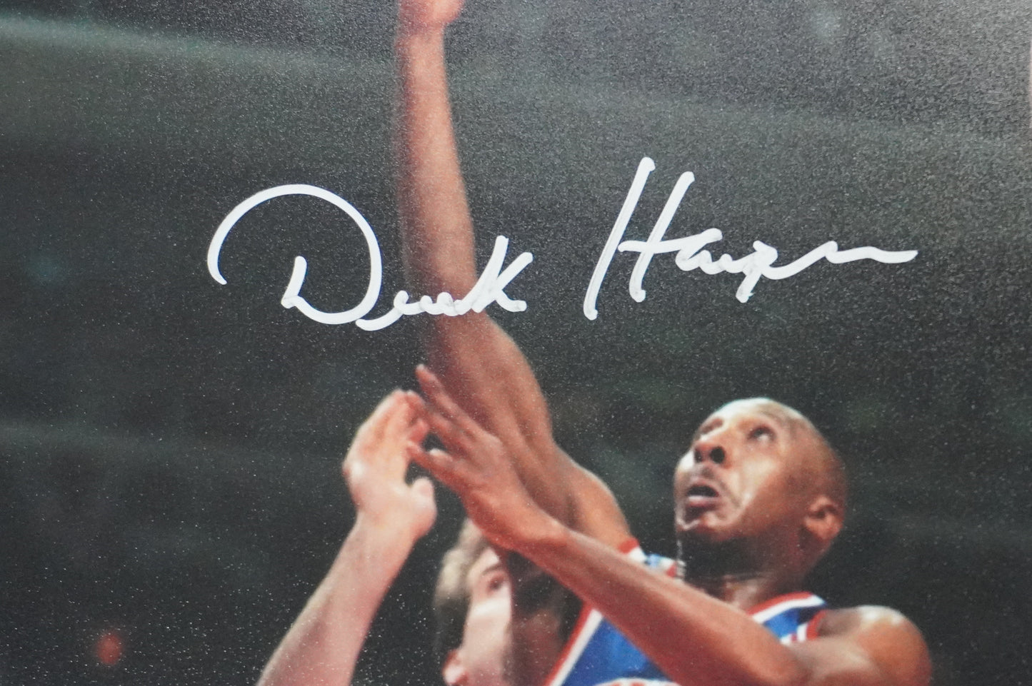DEREK HARPER Signed 8x10 Photo NEW YORK KNICKS DALLAS MAVERICKS BAS COA