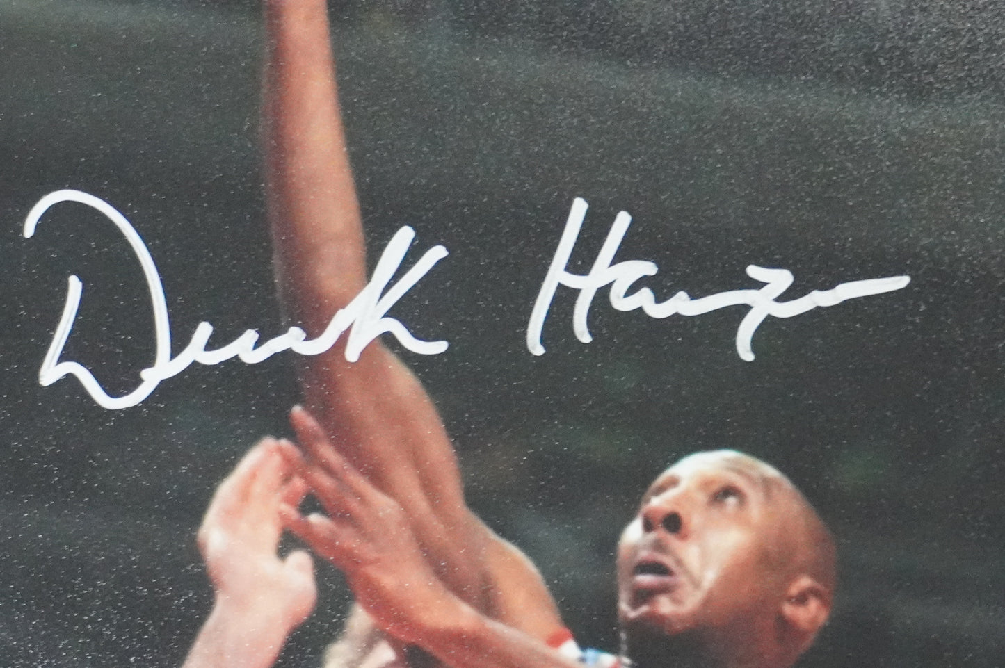 DEREK HARPER Signed 8x10 Photo NEW YORK KNICKS DALLAS MAVERICKS BAS COA