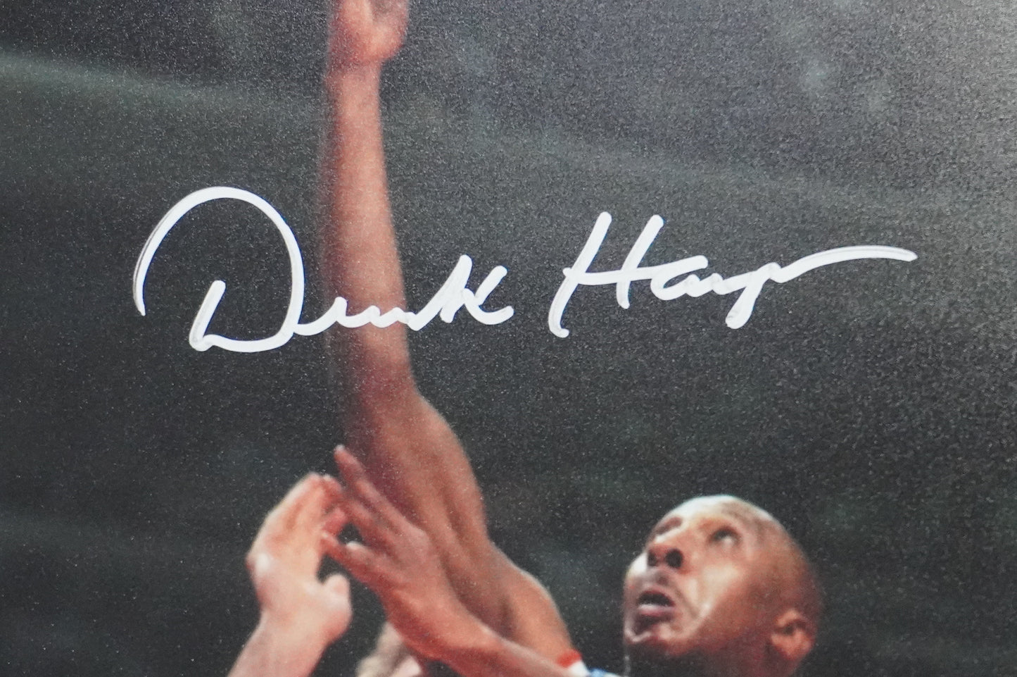 DEREK HARPER Signed 8x10 Photo NEW YORK KNICKS DALLAS MAVERICKS BAS COA