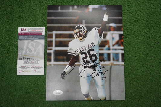 KEVIN SMITH TEXAS A&M AGGIES SIGNED 8x10 PHOTO with CHOF 24 JSA COA