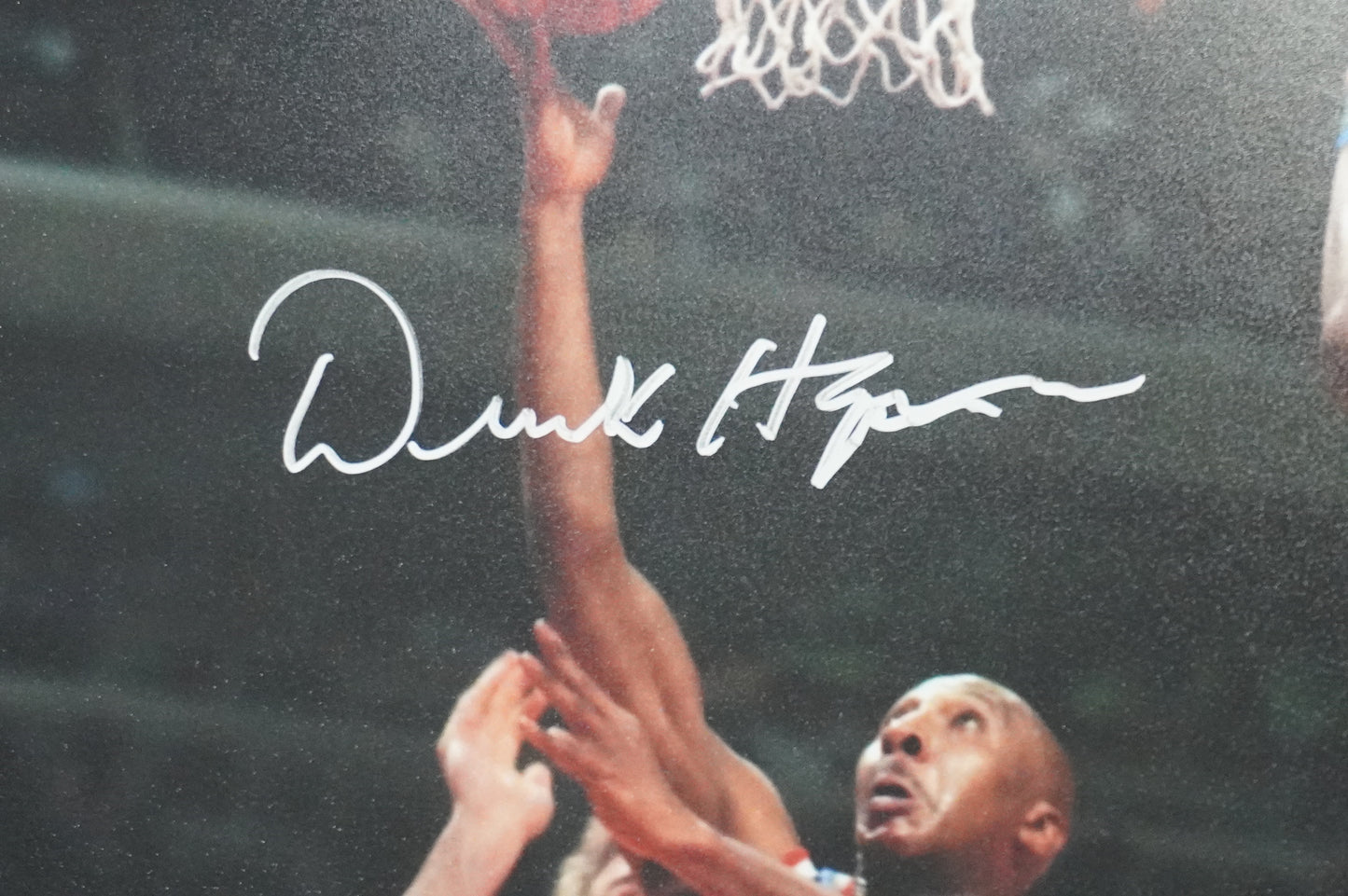DEREK HARPER Signed 8x10 Photo NEW YORK KNICKS DALLAS MAVERICKS BAS COA
