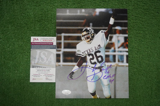 KEVIN SMITH TEXAS A&M AGGIES SIGNED 8x10 PHOTO with CHOF 24 JSA COA