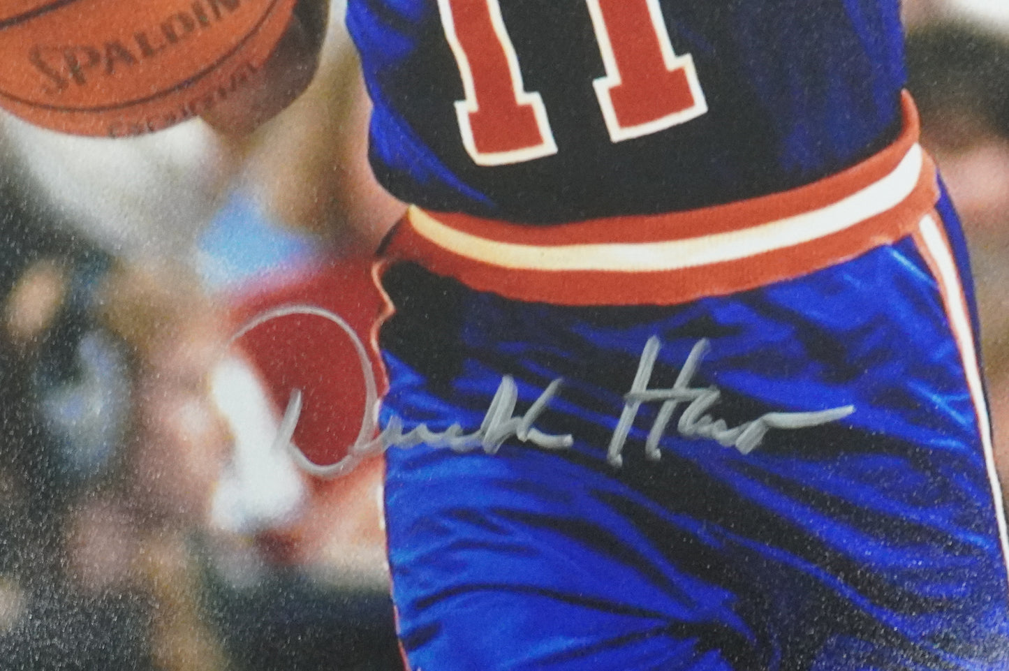 DEREK HARPER Signed 8x10 Photo NEW YORK KNICKS DALLAS MAVERICKS BAS COA