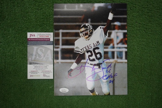 KEVIN SMITH TEXAS A&M AGGIES SIGNED 8x10 PHOTO with CHOF 24 JSA COA