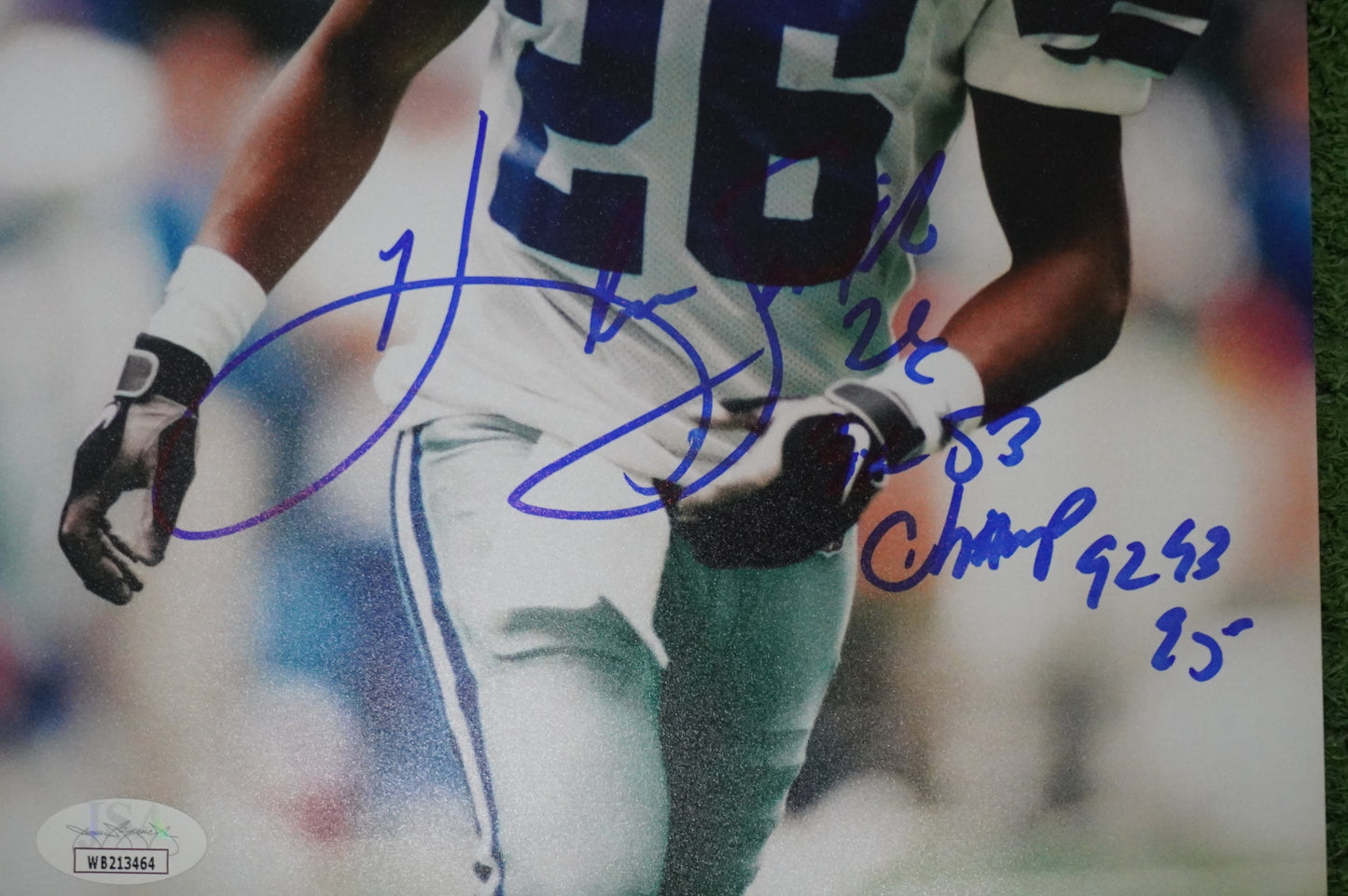 KEVIN SMITH DALLAS COWBOYS SIGNED 8x10 PHOTO with 3X SB CHAMPS JSA COA