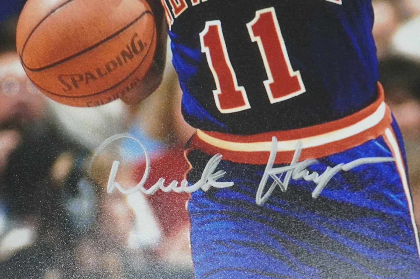 DEREK HARPER Signed 8x10 Photo NEW YORK KNICKS DALLAS MAVERICKS BAS COA