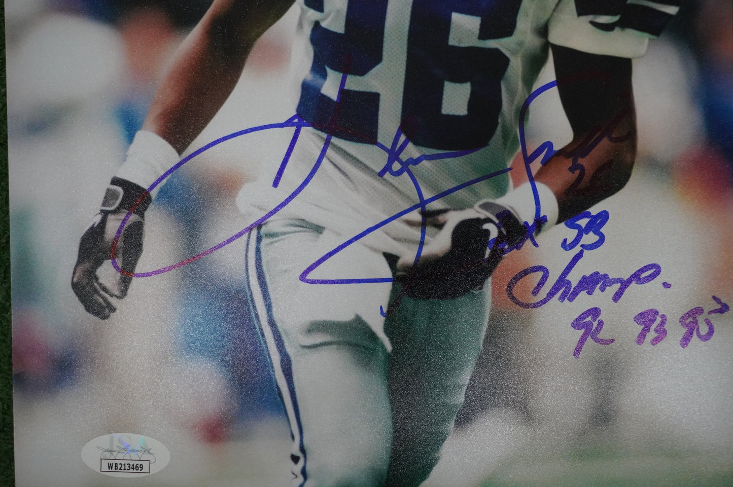 KEVIN SMITH DALLAS COWBOYS SIGNED 8x10 PHOTO with 3X SB CHAMPS JSA COA