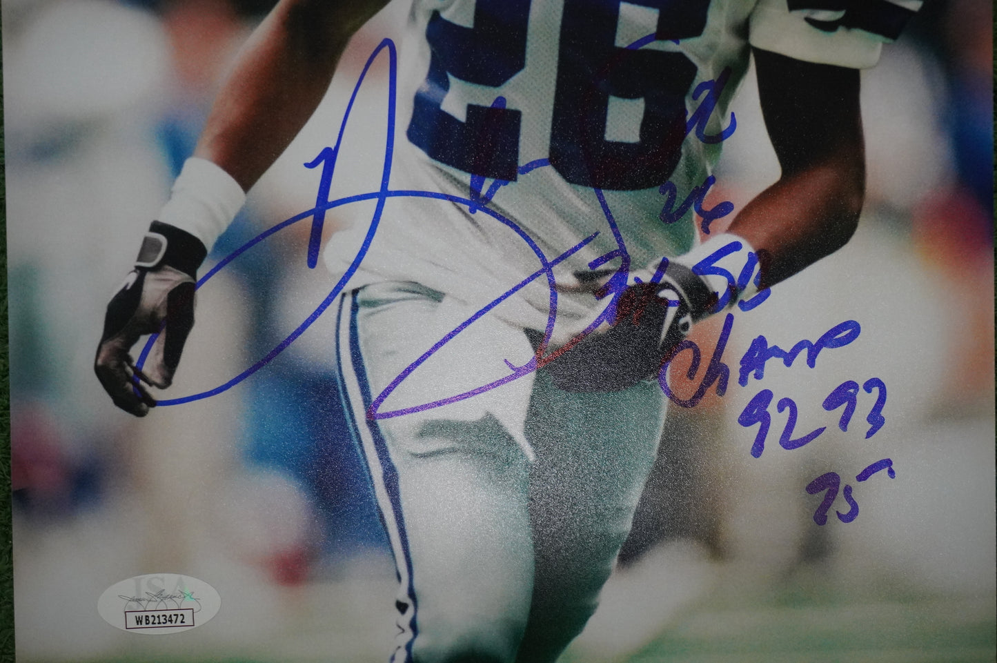 KEVIN SMITH DALLAS COWBOYS SIGNED 8x10 PHOTO with 3X SB CHAMPS JSA COA