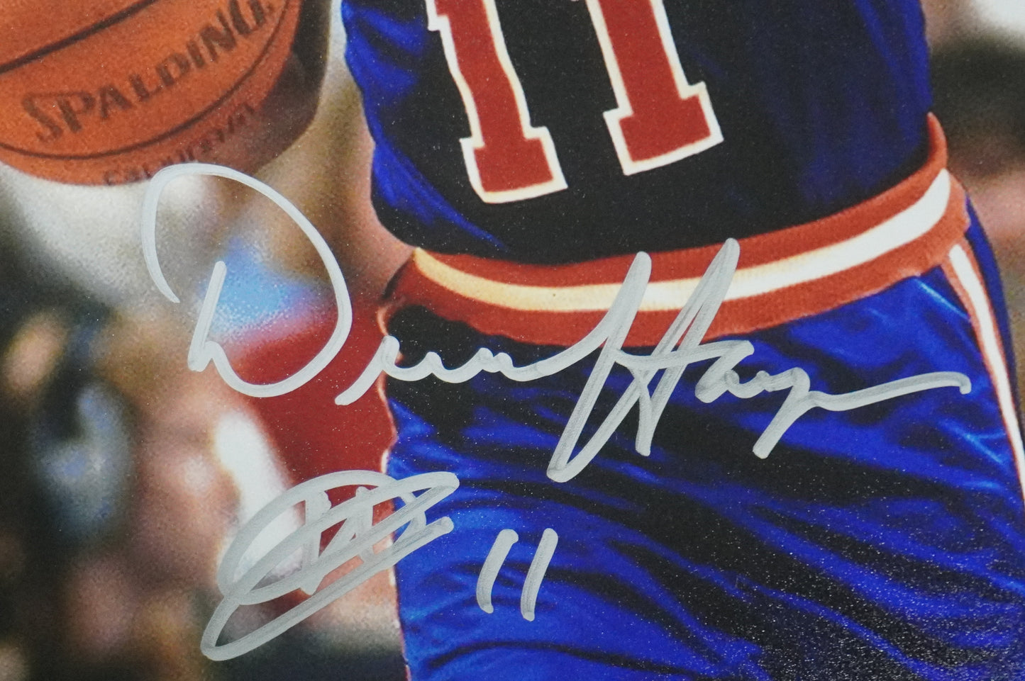DEREK HARPER Signed 8x10 Photo NEW YORK KNICKS DALLAS MAVERICKS BAS COA