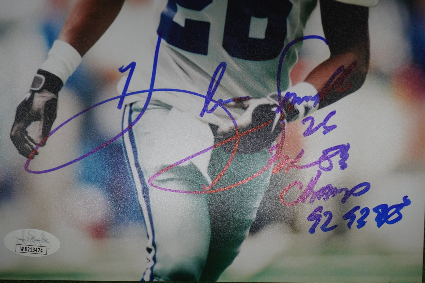 KEVIN SMITH DALLAS COWBOYS SIGNED 8x10 PHOTO with 3X SB CHAMPS JSA COA