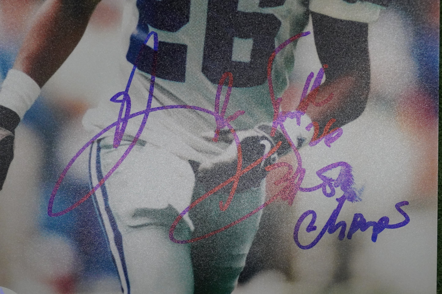 KEVIN SMITH DALLAS COWBOYS SIGNED 8x10 PHOTO with 3X SB CHAMPS JSA COA