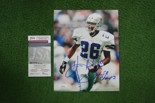 KEVIN SMITH DALLAS COWBOYS SIGNED 8x10 PHOTO with 3X SB CHAMPS JSA COA