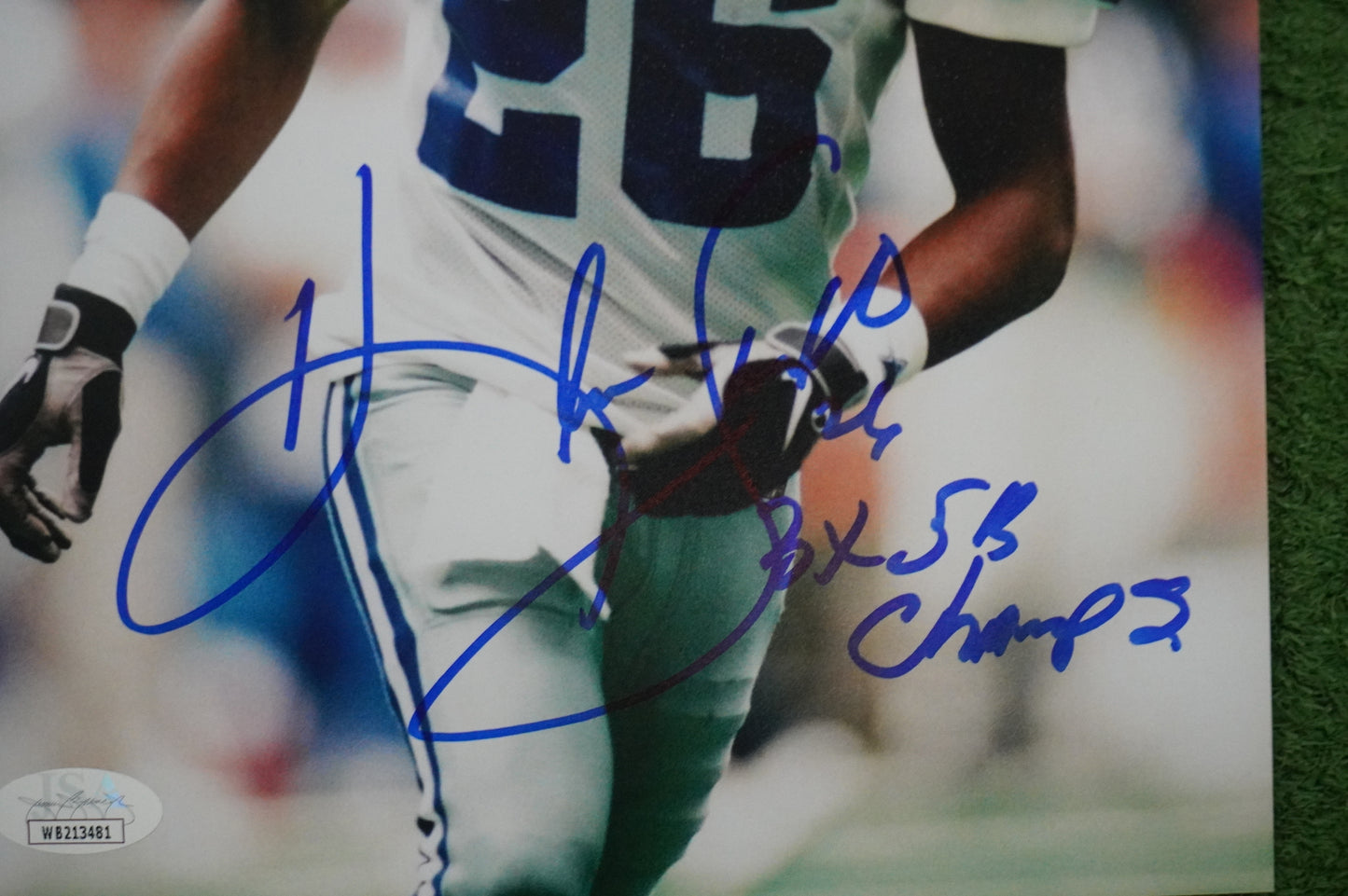 KEVIN SMITH DALLAS COWBOYS SIGNED 8x10 PHOTO with 3X SB CHAMPS JSA COA