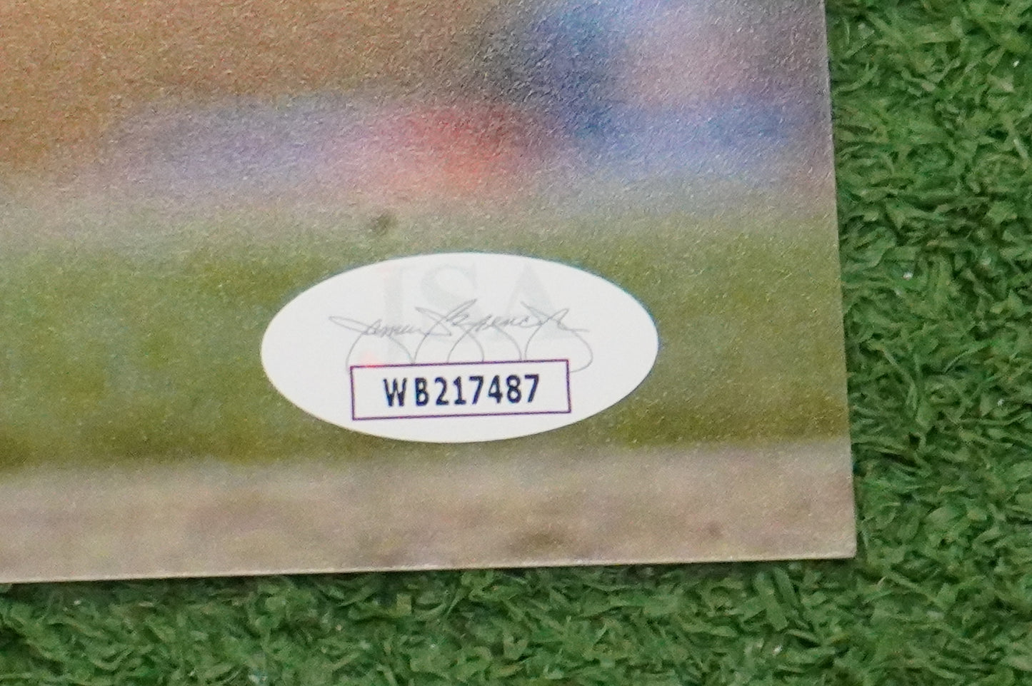 RUBEN SIERRA TEXAS RANGERS SIGNED 8x10 PHOTO JSA COA