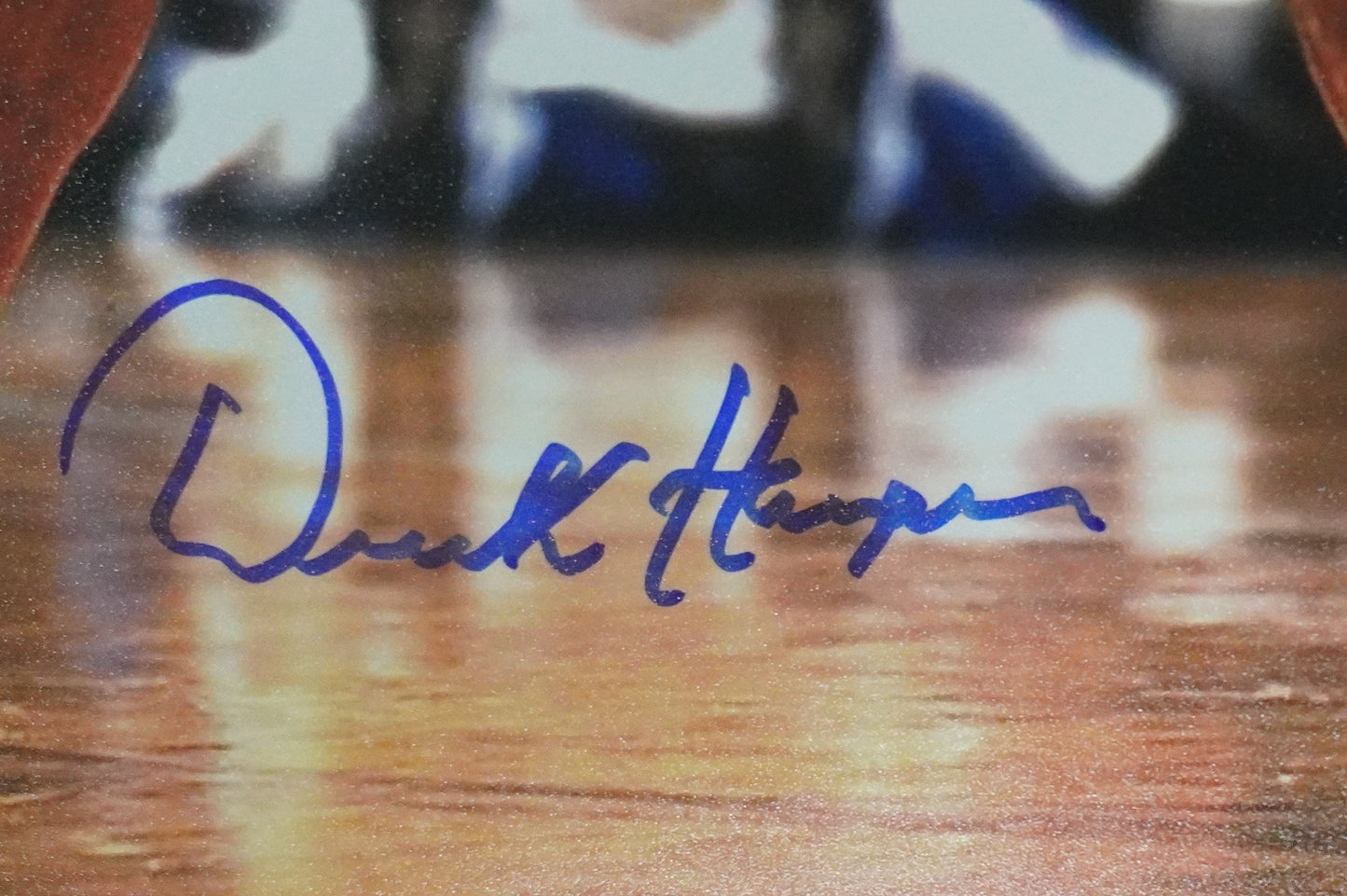 DEREK HARPER Signed 8x10 Photo NEW YORK KNICKS DALLAS MAVERICKS BAS COA