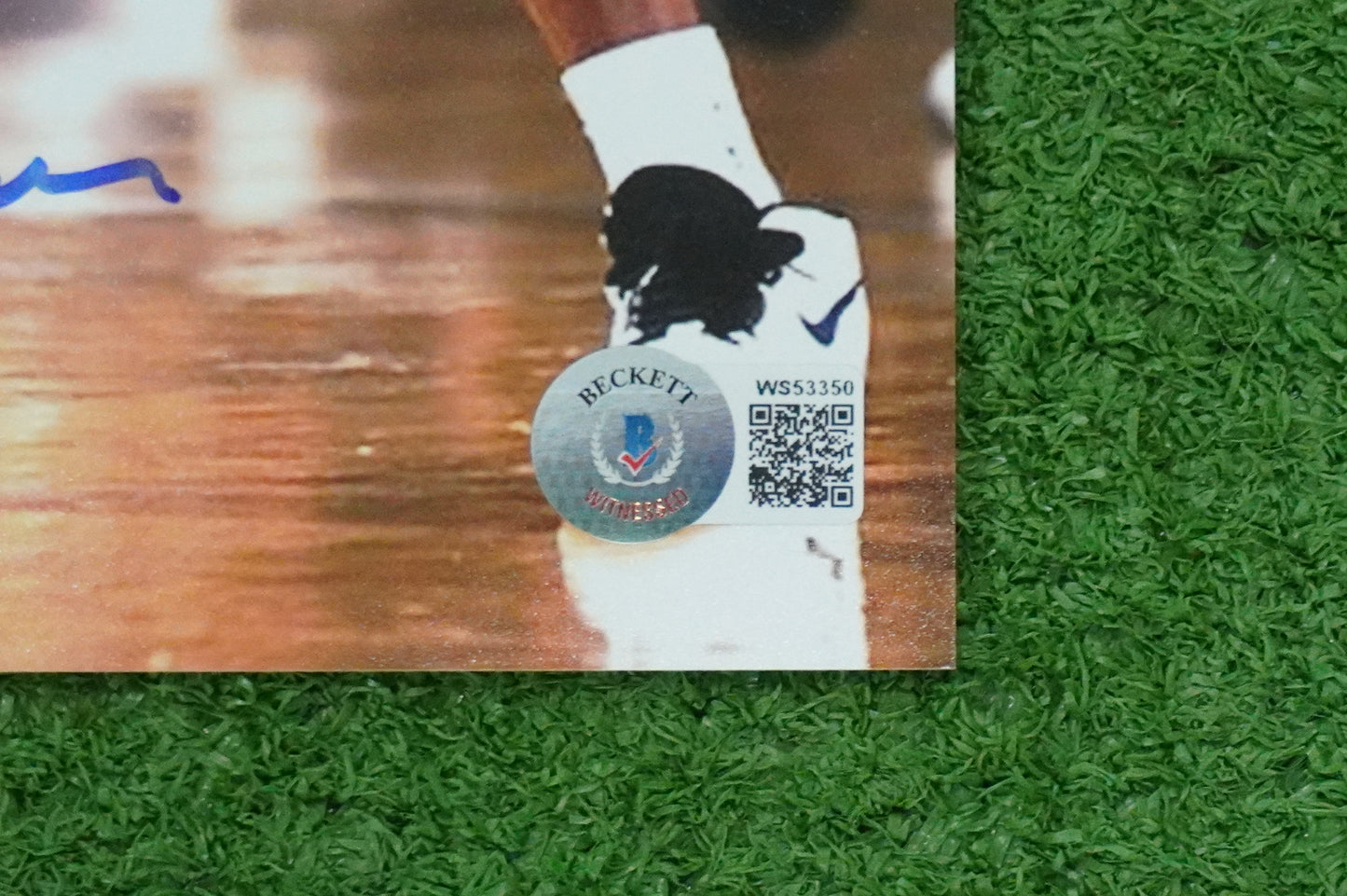 DEREK HARPER Signed 8x10 Photo NEW YORK KNICKS DALLAS MAVERICKS BAS COA