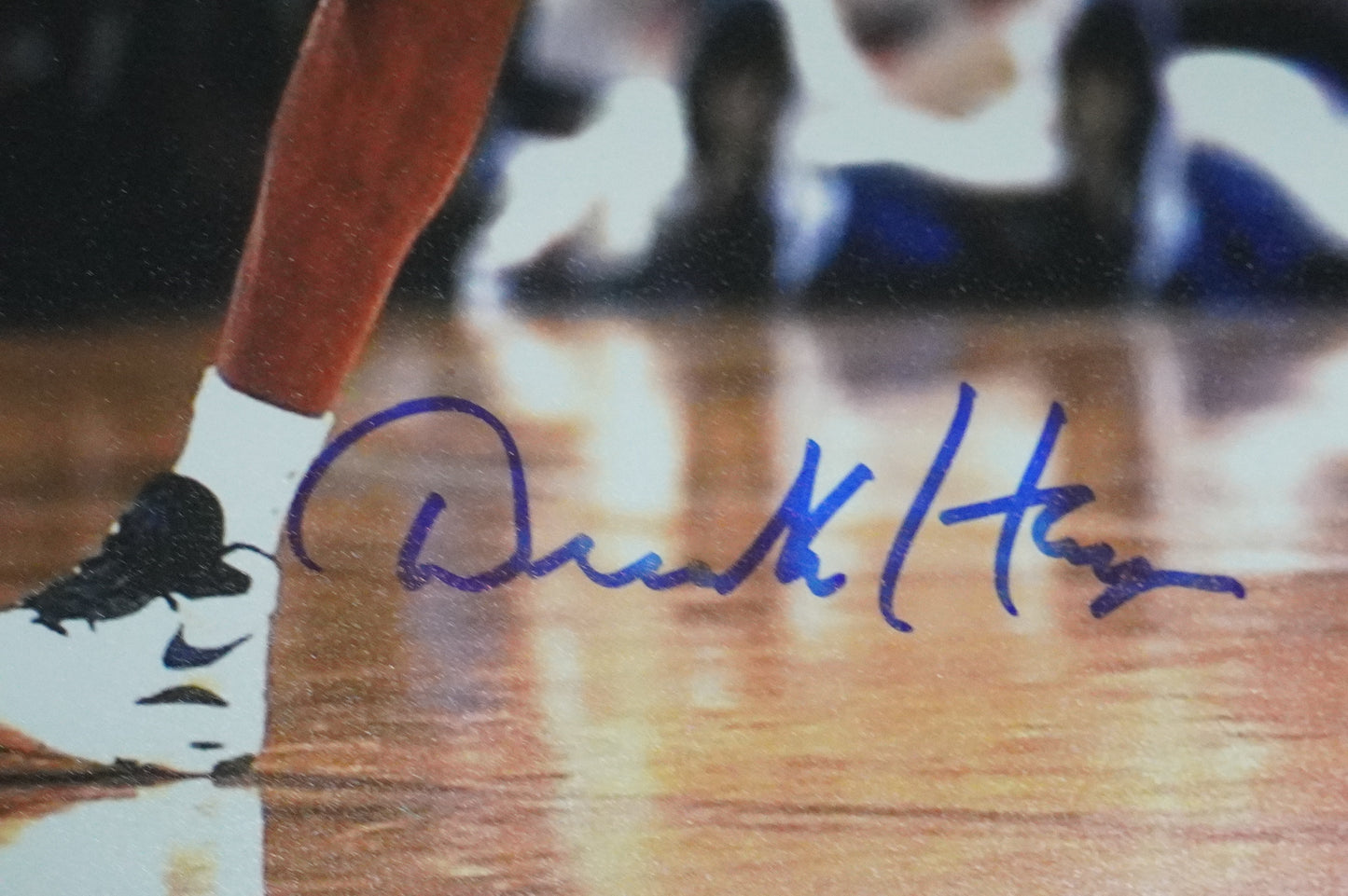 DEREK HARPER Signed 8x10 Photo NEW YORK KNICKS DALLAS MAVERICKS BAS COA