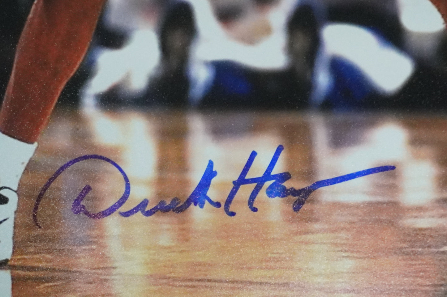 DEREK HARPER Signed 8x10 Photo NEW YORK KNICKS DALLAS MAVERICKS BAS COA