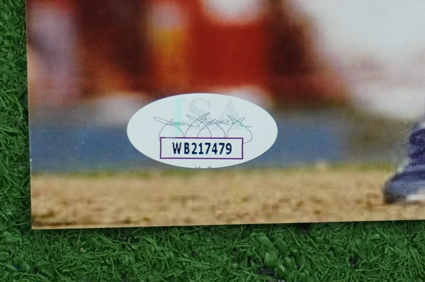 RUBEN SIERRA TEXAS RANGERS SIGNED 8x10 PHOTO Leg Kick JSA COA