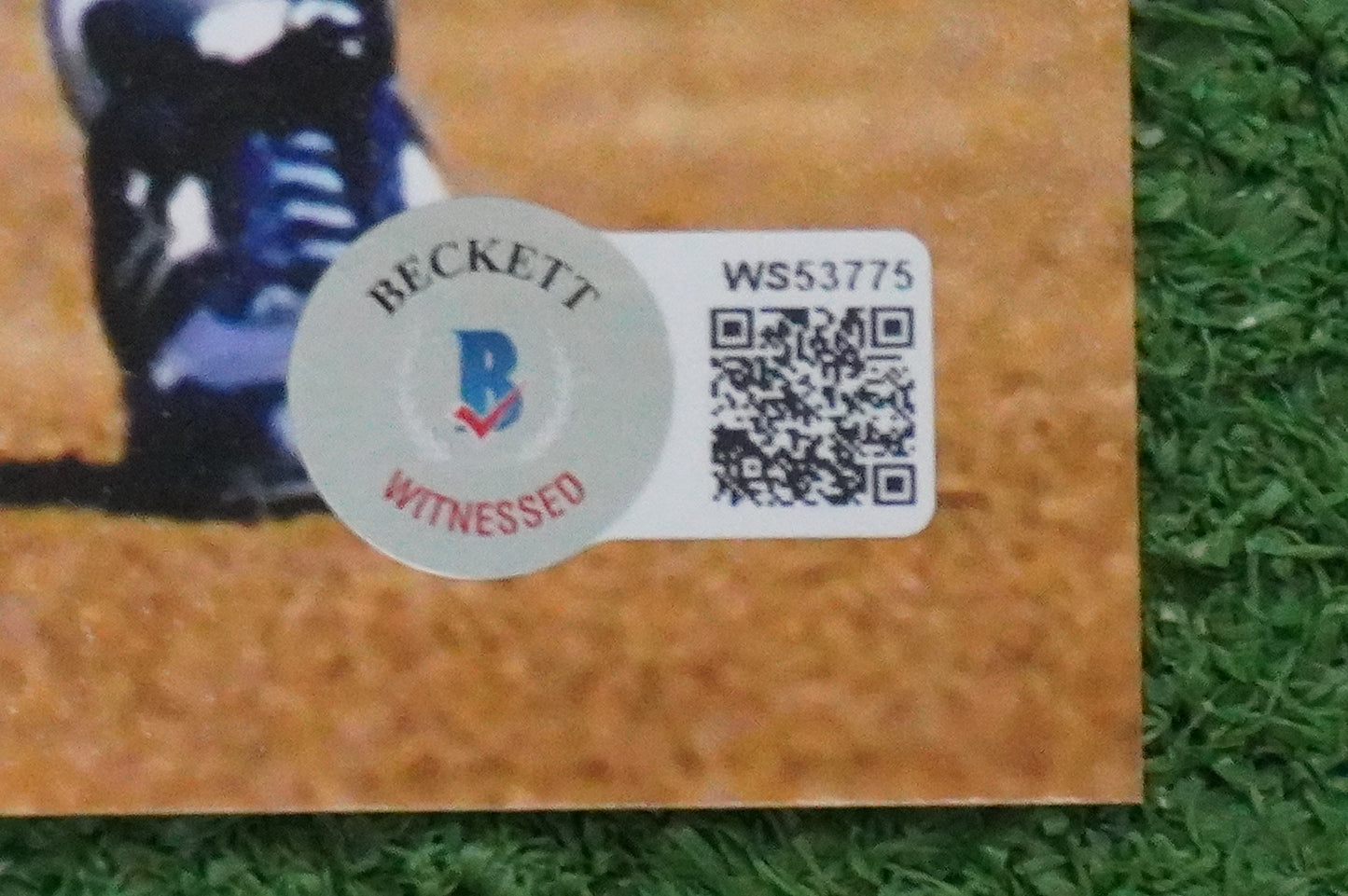 KELLY GRUBER Signed 8x10 Photo TORONTO BLUE JAYS w/"92 W.S Champs" BAS COA