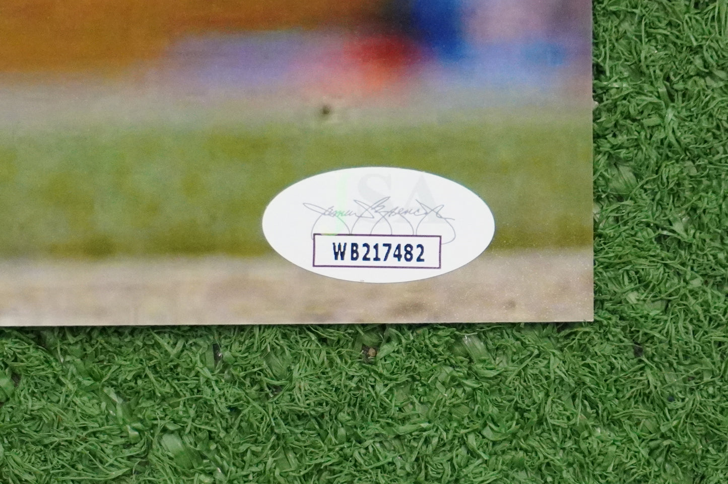 RUBEN SIERRA TEXAS RANGERS SIGNED 8x10 PHOTO JSA COA