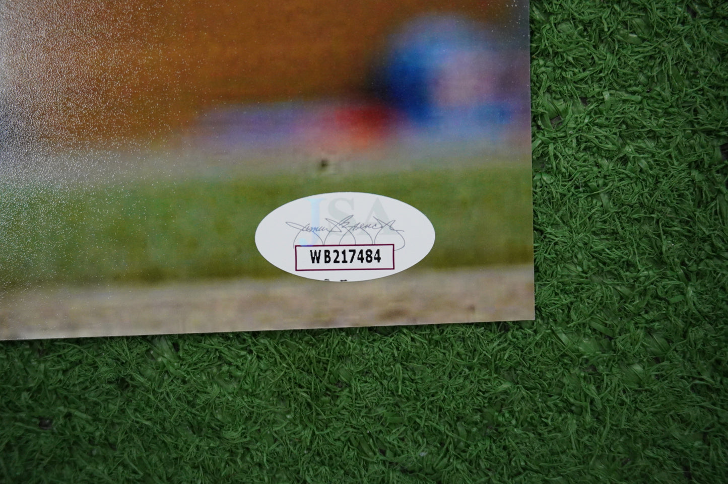 RUBEN SIERRA TEXAS RANGERS SIGNED 8x10 PHOTO JSA COA