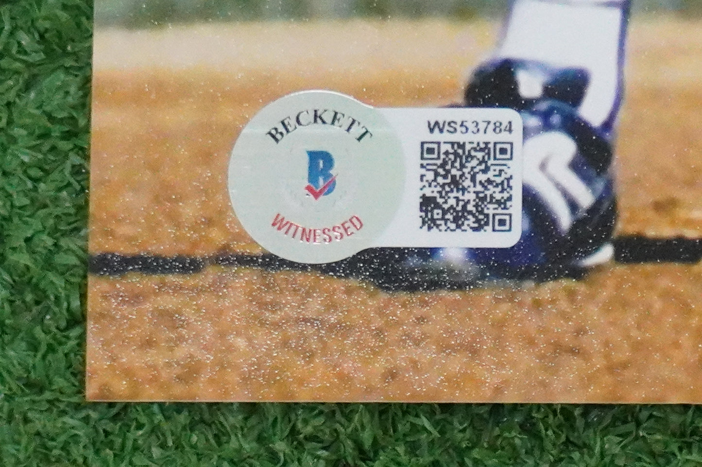 KELLY GRUBER Signed 8x10 Photo TORONTO BLUE JAYS w/"92 W.S Champs" BAS COA