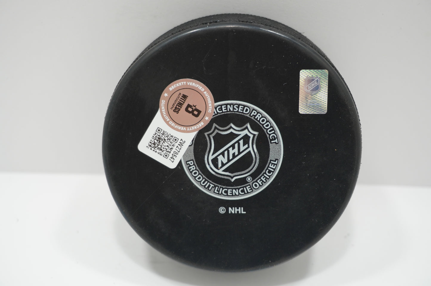 LOGAN STANKOVEN DALLAS STARS SIGNED Logo PUCK BAS COA