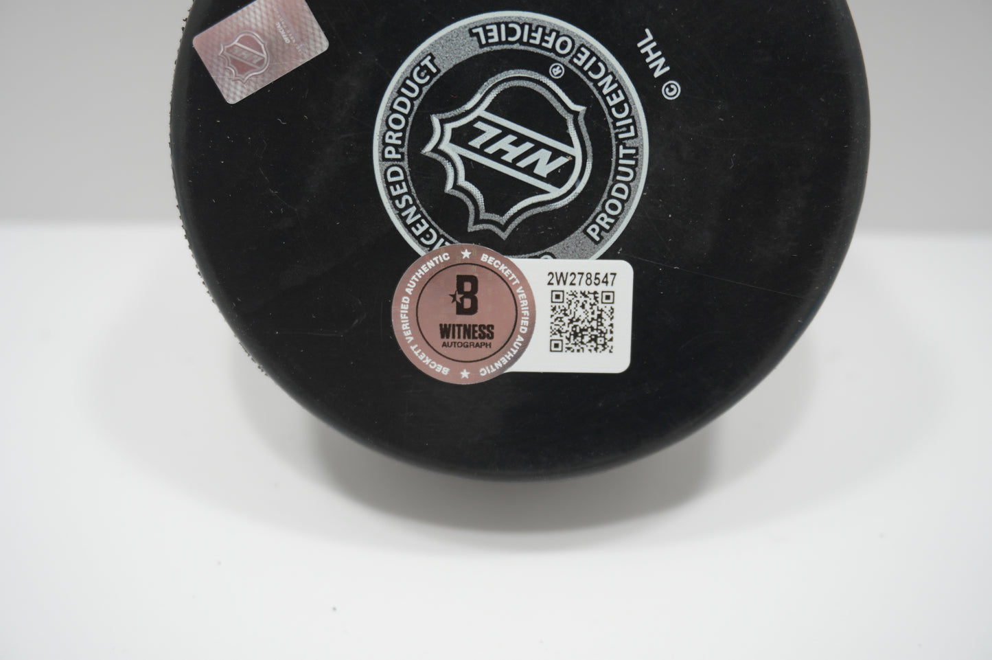 LOGAN STANKOVEN DALLAS STARS SIGNED Logo PUCK BAS COA