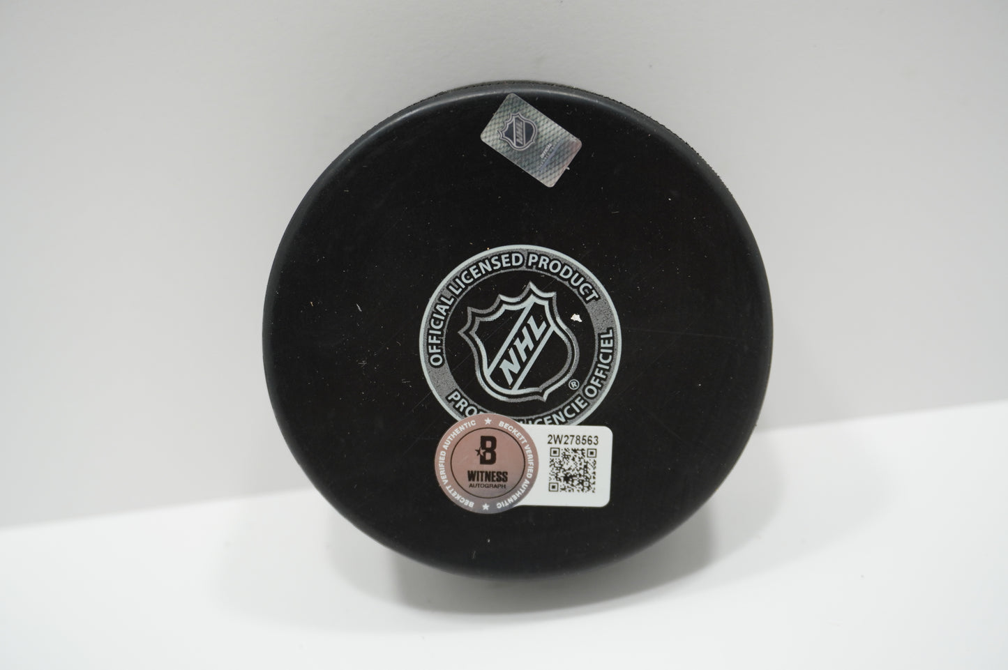 LOGAN STANKOVEN DALLAS STARS SIGNED Logo PUCK BAS COA