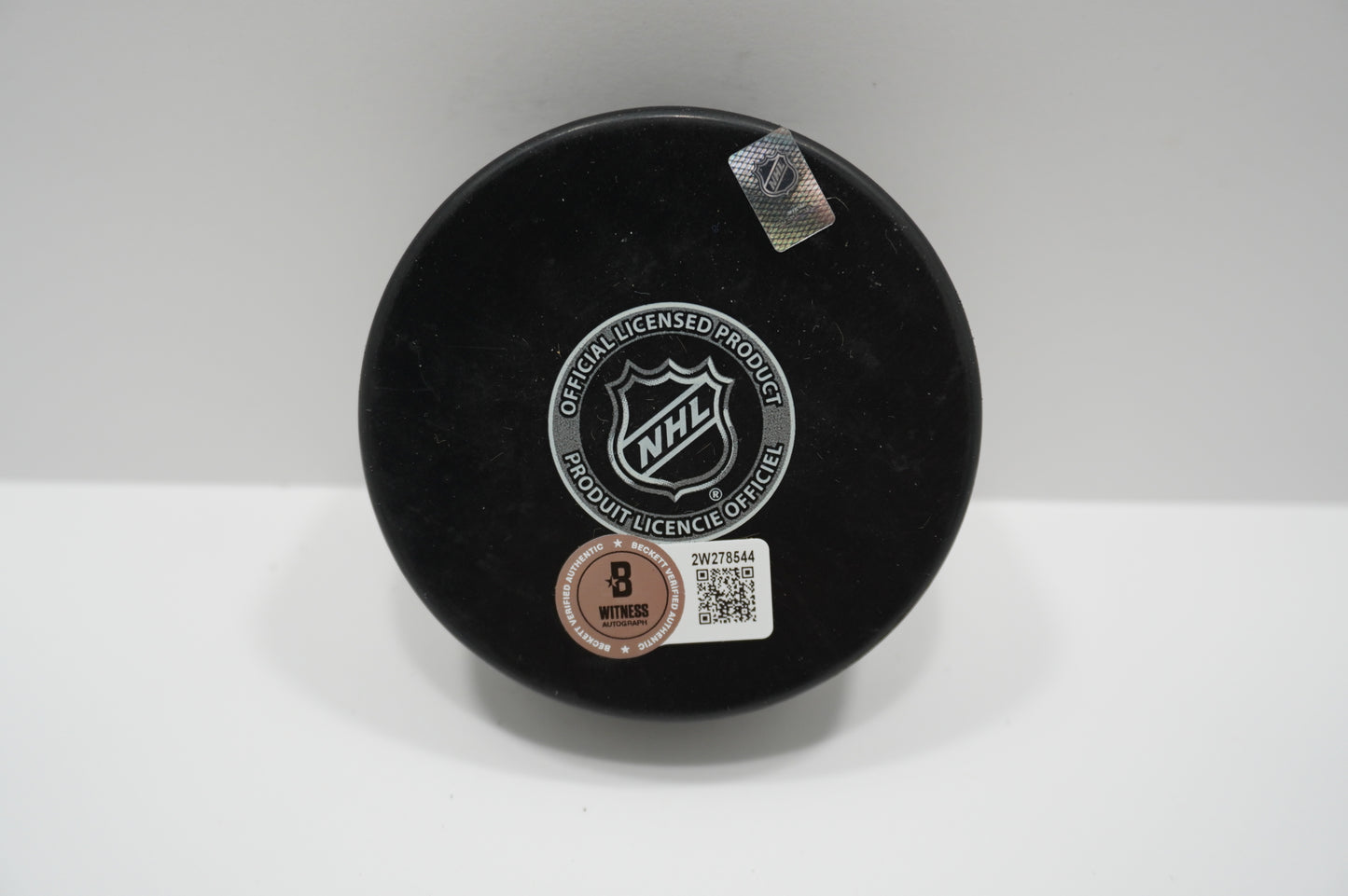 LOGAN STANKOVEN DALLAS STARS SIGNED Logo PUCK BAS COA