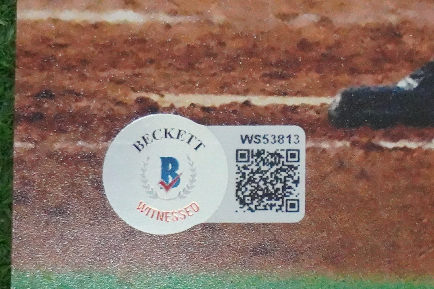 KELLY GRUBER Signed 8x10 AT-BAT Photo TORONTO BLUE JAYS w/"92 W.S Champs" BAS